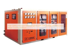 Sistema di fusione ad induzione ad alta sicurezza con efficienza energetica del 90% e metodo di raffreddamento ad acqua