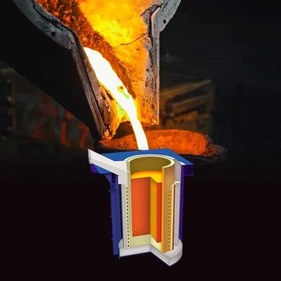 Forno di fusione metallo acciaio a fusione rapida