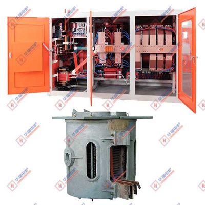 Forno di fusione di alluminio a induzione tiristor Sistema ad alta efficienza
