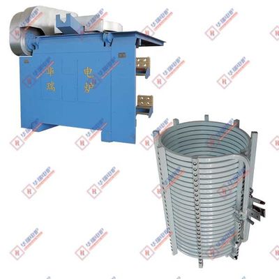 Forno a induzione ad alta efficienza termica Conchiglia di acciaio 10 tonnellate Tempo di fusione breve