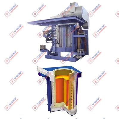 Risparmio energetico Forno a induzione elettrico di fusione Sistema