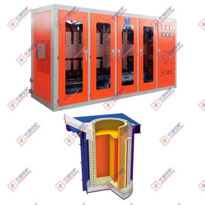 Sistema completo di forno a induzione senza nucleo a fusione rapida