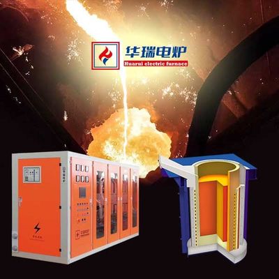 Forno a induzione ad alta efficienza per la fusione dell'acciaio