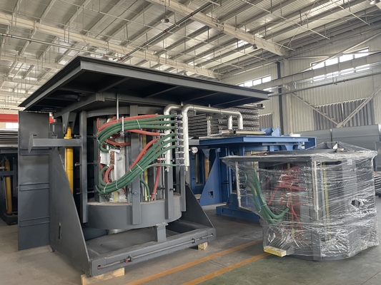 Forno di fusione metalli ad alta efficienza con torre di raffreddamento chiusa