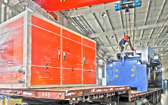 Forno di fusione a media frequenza operante a 380V con efficienza energetica